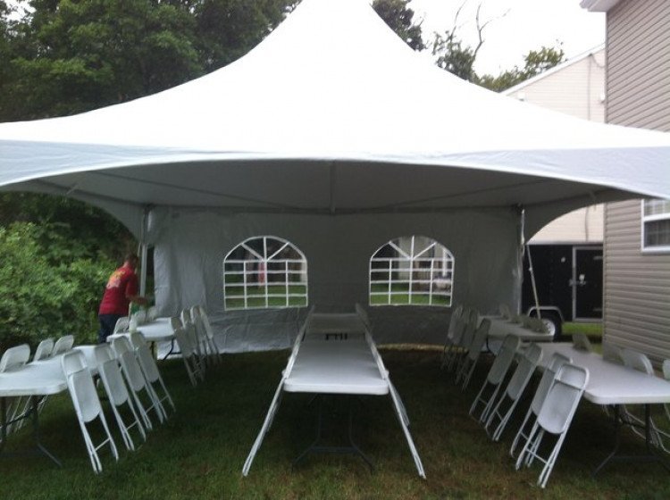 Premium 20x20High Peak White Tent