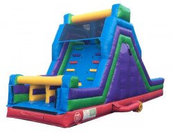 1820slide203 1716247874 18' Dual Lane Water Slide with Climbing Wall