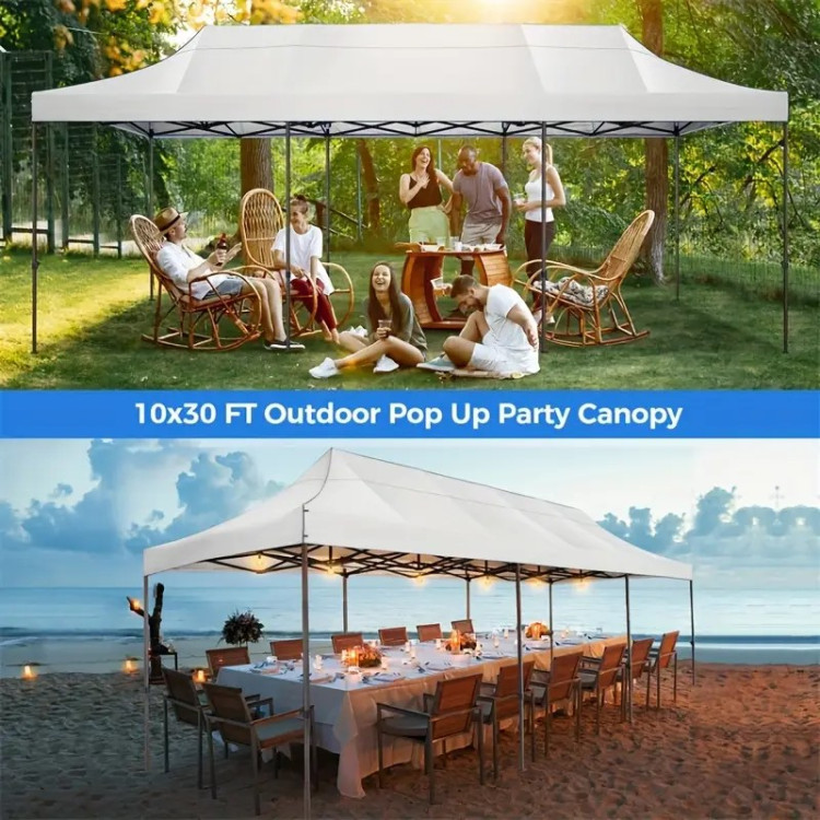 Premium 10x30 Tent White Bronze Frame