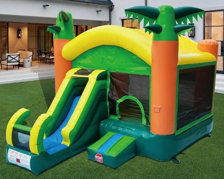 Tropical Slide and Combo Bounce House Package