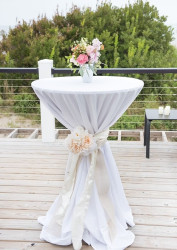 cocktail 2 1762554706 Cocktail Table 30" Round Wood, Bar Height