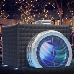 LED Camera Shaped Enclosure for Photos (No camera included)