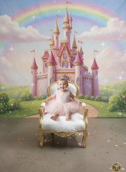 Mini white Throne Chair (Child)
